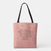 Tote Bag Faith Tulip Flower Art Fourre-tout (Dos)