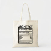 Tote Bag Faits nutritionnels architectes (Devant)