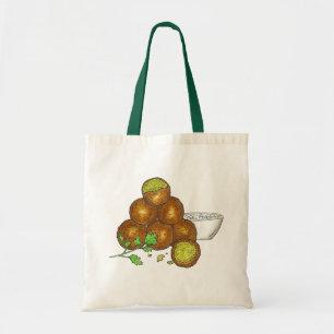 Tote Bag Falafel Balls Moyen-Orient pois chiches égyptien
