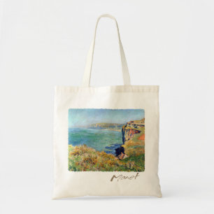 Tote Bag Falaise chez Grainval par Claude Monet