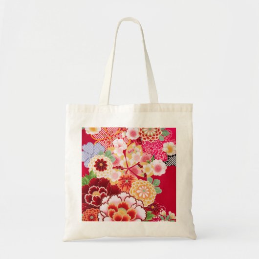 Tote Bag Falln Red Floral Burn (Devant)