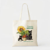 Tote Bag Famille Agritourisme Chats Règle Dire (Devant)