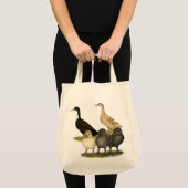 Tote Bag Famille de canards de couche dorée (Devant (produit))