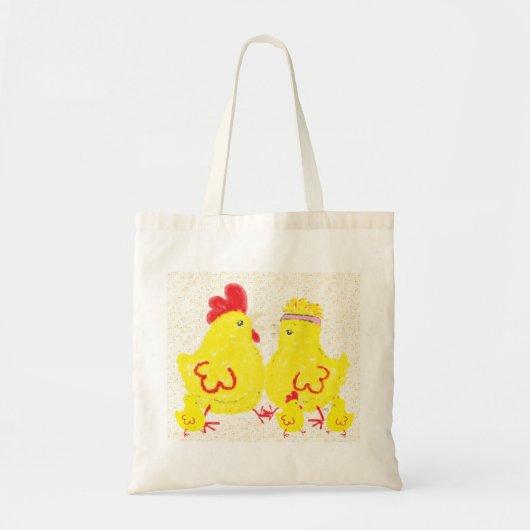 Tote Bag Famille de poulets (Devant)