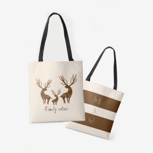 Tote Bag Famille des Deers