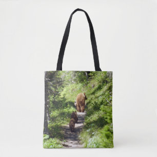 Tote Bag Famille d'ours Brown