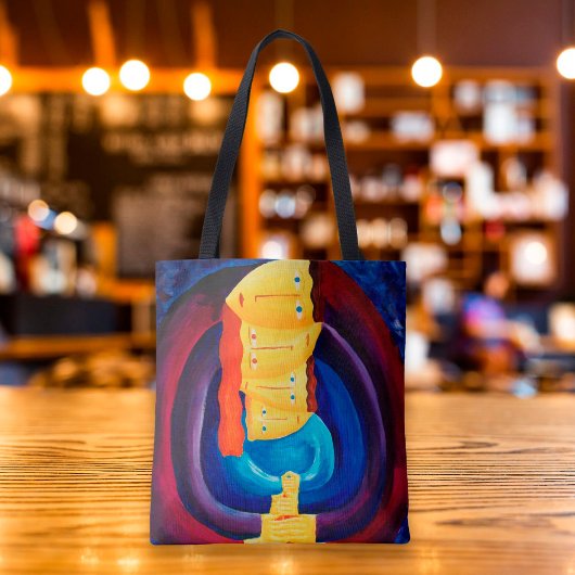 Tote Bag Famille Ensemble Portrait Peinture moderne Art