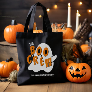 Tote Bag Famille Fantôme d'équipage Boo Halloween Noir