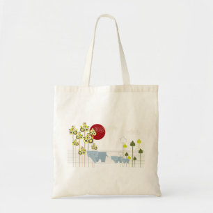 Tote Bag Famille mignonne lunatique d'éléphant dans des