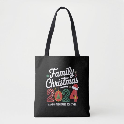 Tote Bag Famille Noël 2024 Matching tenue Xmas Squad (Devant)