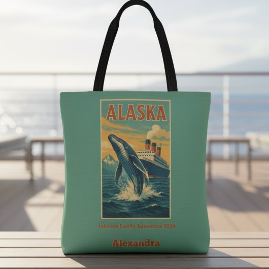 Tote Bag Famille Réunion Alaska Whale Cruise