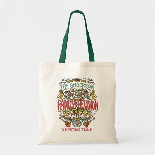 Tote Bag Family Reunion Band Retro les années 70 Concert Lo (Devant)
