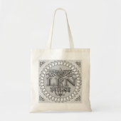 Tote Bag Fancy Caduceus LPN infirmière (Devant)