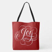 Tote Bag Fancy Joyeux Noël Calligraphie (Dos)