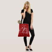 Tote Bag Fancy Joyeux Noël Calligraphie (Sur le modèle)