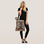Tote Bag Fancy Vibré Crazy Lace Agate Natural Rock Design (Sur le modèle)