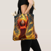 Tote Bag Fantaisie Rouge Mignon Dire (De près)
