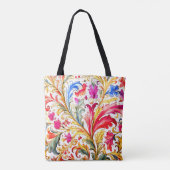 Tote Bag Fantastique design florentin Feuilles (Dos)