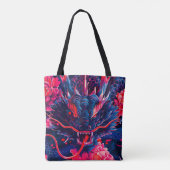 Tote Bag Fantastique Fleur Fury Dragon (Dos)