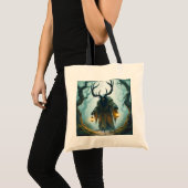 Tote Bag Fantastique Mignon Colossal Behemoth Sombre (Devant (produit))