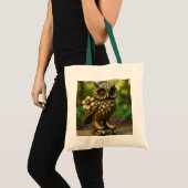 Tote Bag Fantasy Cute Brass Owl Skates (Devant (produit))