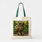 Tote Bag Fantasy Cute Brass Owl Skates (Dos)