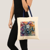 Tote Bag Fantasy Cute Melting Wax Lion (Devant (produit))