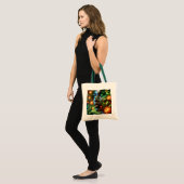 Tote Bag Fantasy Cute Orange Green Girl  (Devant (modèle))