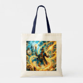 Tote Bag Fantasy Cute Steampunk Time Wizard (Dos)