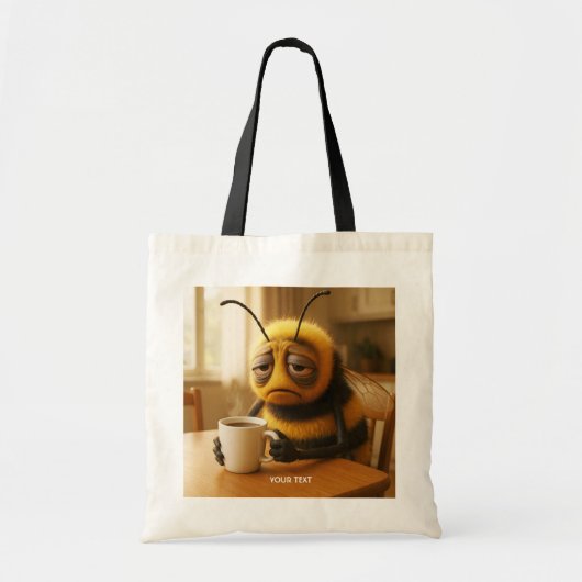Tote Bag Fantasy Cute Very Tired Bee (Devant)