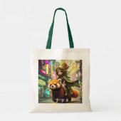 Tote Bag Fantasy Cute Wild Panda Ride (Dos)