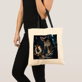 Tote Bag Fantasy Cute Zebra Face Painting (Devant (produit))
