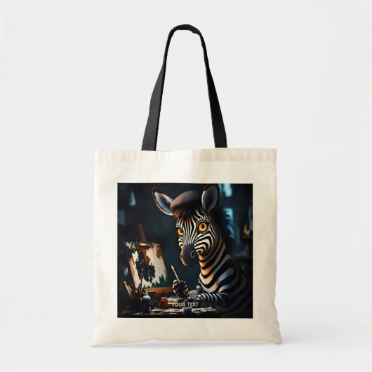 Tote Bag Fantasy Cute Zebra Face Painting (Devant)