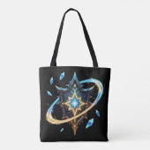 Tote Bag Fantasy Emblem with Floating Blades – Magical Ener (Dos)