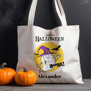 Tote Bag Fantôme Amical Halloween Personnalisé