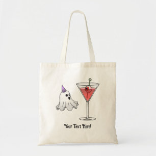 Tote Bag Fantôme d'Halloween et cocktail effrayant