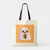 Tote Bag Fantôme éffrayant Avec Café Glacé (Dos)