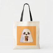 Tote Bag Fantôme éffrayant Avec Café Glacé (Devant)