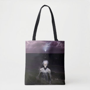 Tote Bag Fantôme en mer - Peinture à l'huile