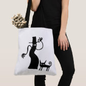Tote Bag Fantôme et chat Whimsical (De près)