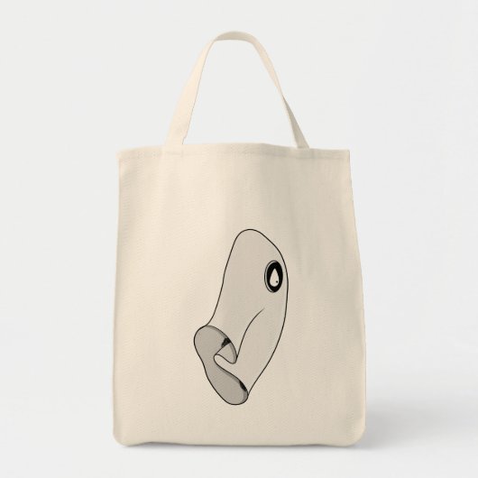 Tote Bag Fantôme Minimaliste (Devant)