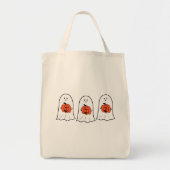 Tote Bag Fantômes avec Jack-o-Lanterns (Devant)