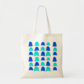 Tote Bag Fantômes bleus d'Halloween (Devant)