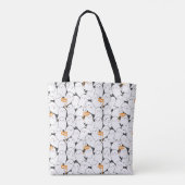 Tote Bag Fantômes bondés mignons avec drapeaux Boo (Dos)