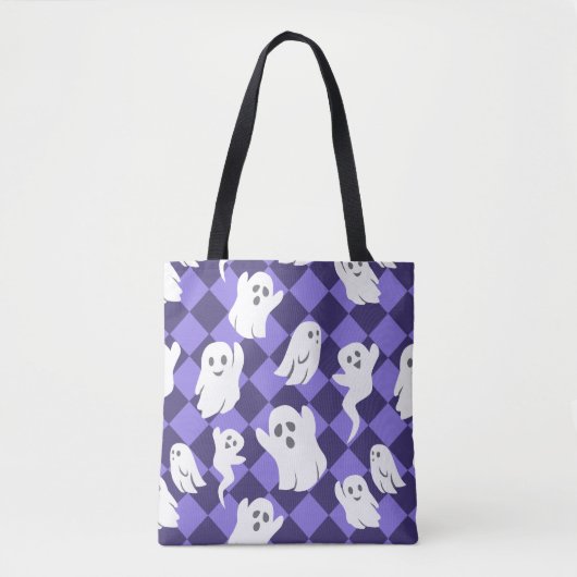 Tote Bag Fantômes d'Halloween (Devant)