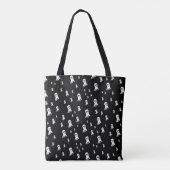 Tote Bag Fantômes d'Halloween foncé (Dos)