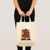 Tote Bag fantômes et citrouilles éffrayants à Halloween (Devant (produit))