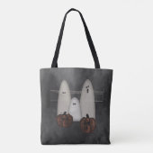 Tote Bag Fantômes Et Halloween Citrouille (Dos)