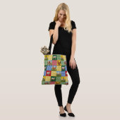 Tote Bag Farm Animals and Gingham Patchwork Quilt (Sur le modèle)