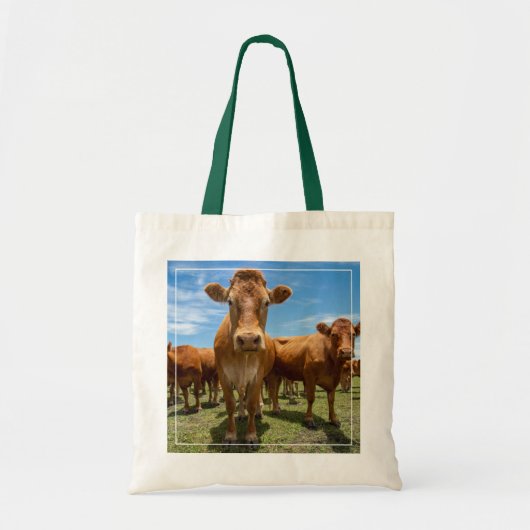 Tote Bag Farms | Brown cow (Devant)